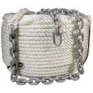 Seachoice Chain 1/2 in. x 200 ft. Anchor Rode Rope, 1/4 in. x 15 ft. 44563  - The Home Depot